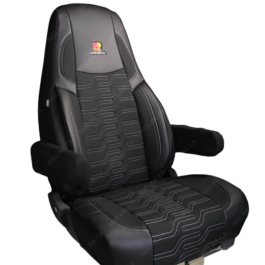 Freightliner Cascadia 2019-2025 33" Leather & Cloth Seat Cover
